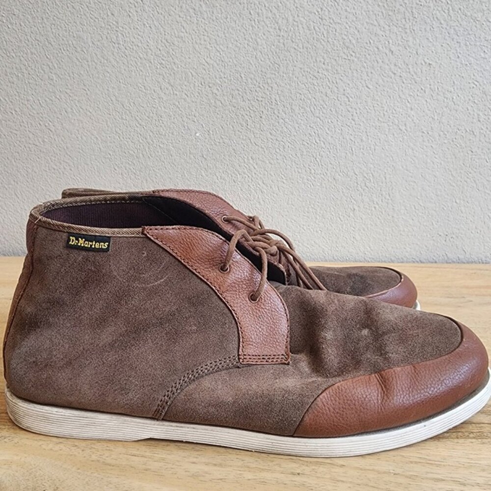 Dr. Martens Dempsey Shoes Mens Size 14 Brown Suede Leather Casual Chukka Lace Up